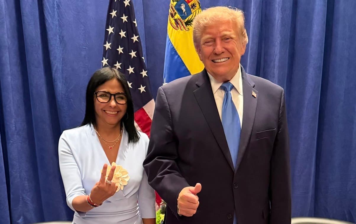 Trump y Delcy Rodríguez celebran encuentro “histórico” y afianzan acercamiento entre Estados Unidos y Venezuela