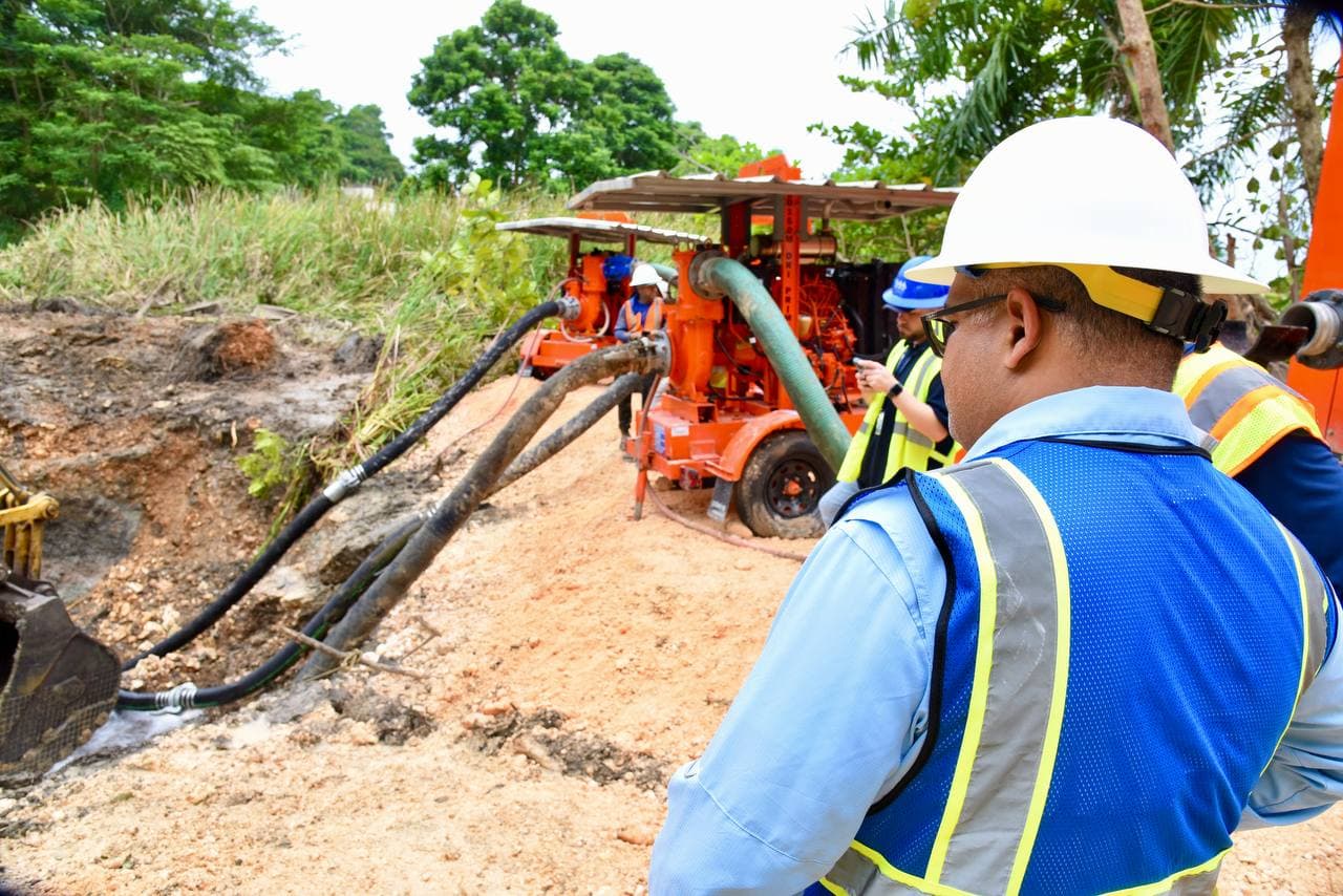 Nuevos avances en los trabajos para reparar el superacueducto