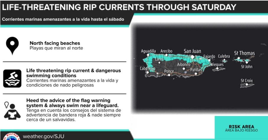Las condiciones marítimas siguen peligrosas para este viernes