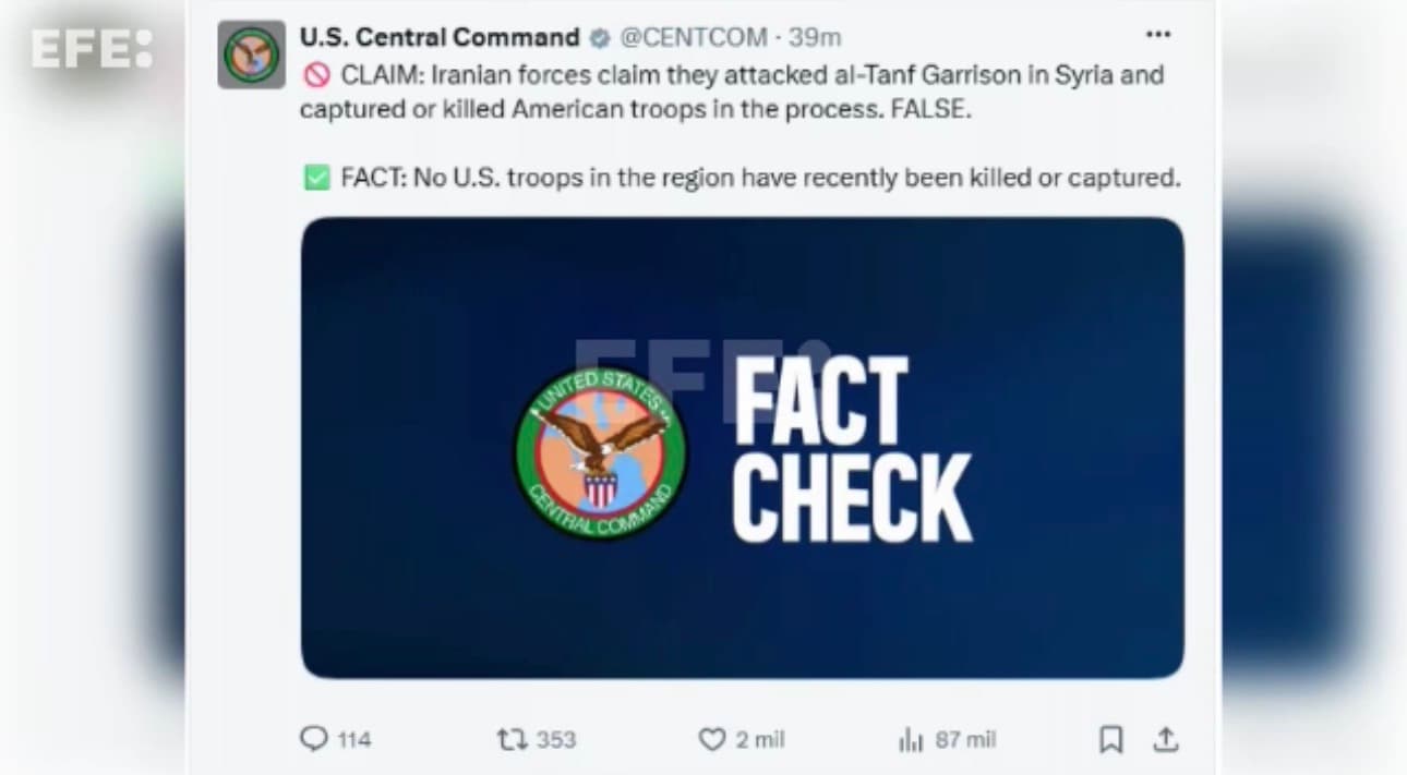 EE.UU. niega que Irán haya matado o capturado soldados estadounidenses en Siria
