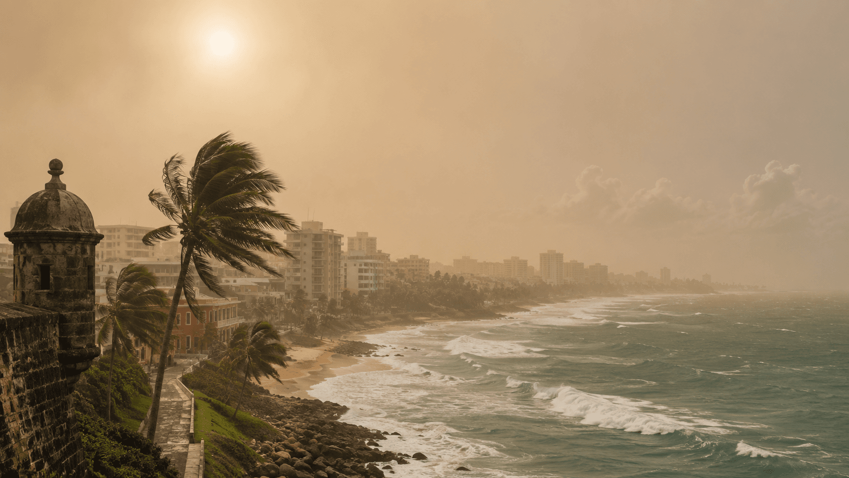 Polvo del Sahara provocará bruma, menor visibilidad y deterioro en la calidad del aire en Puerto Rico