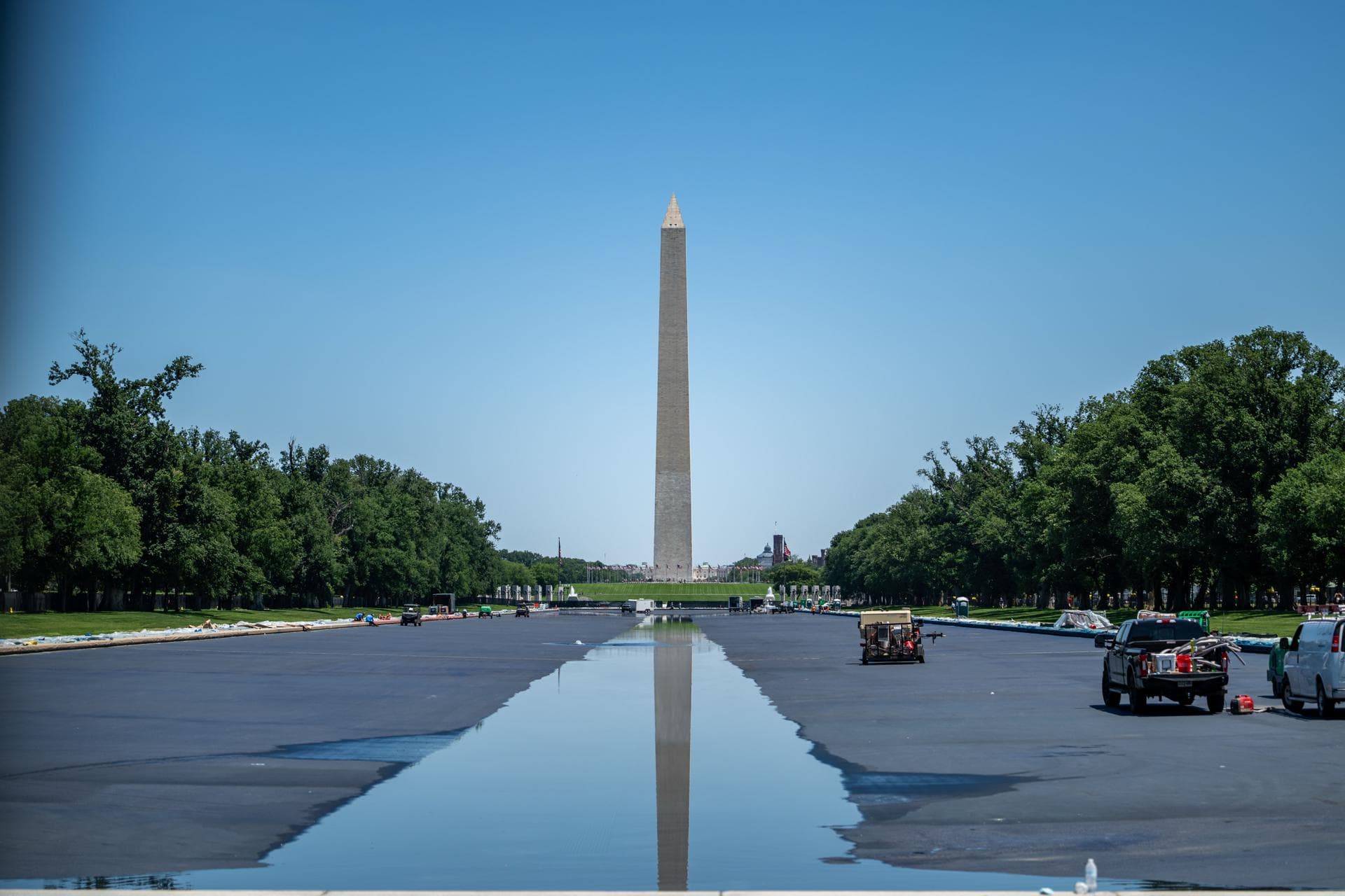 El estanque de Lincoln en Washington vuelve a tener agua tras la remodelación de Trump