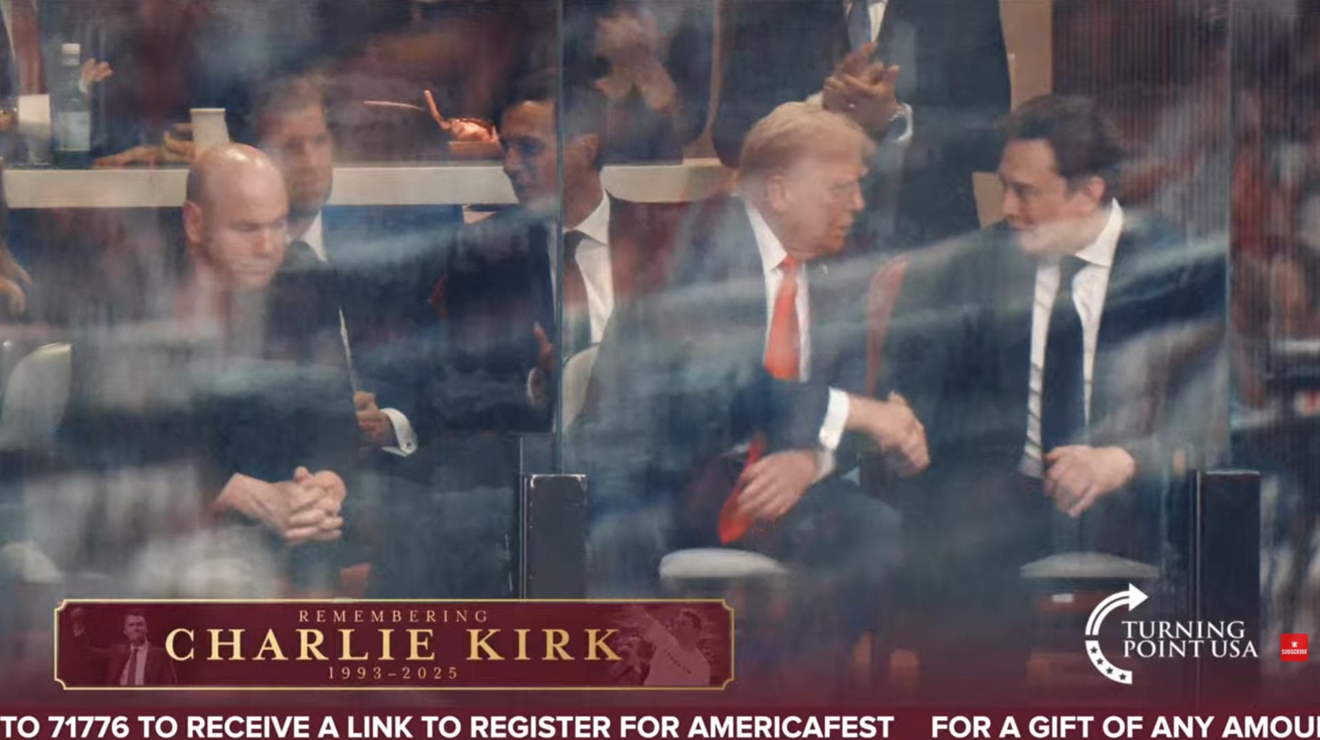 Trump y Elon Musk se reencuentran en funeral de Charlie Kirk