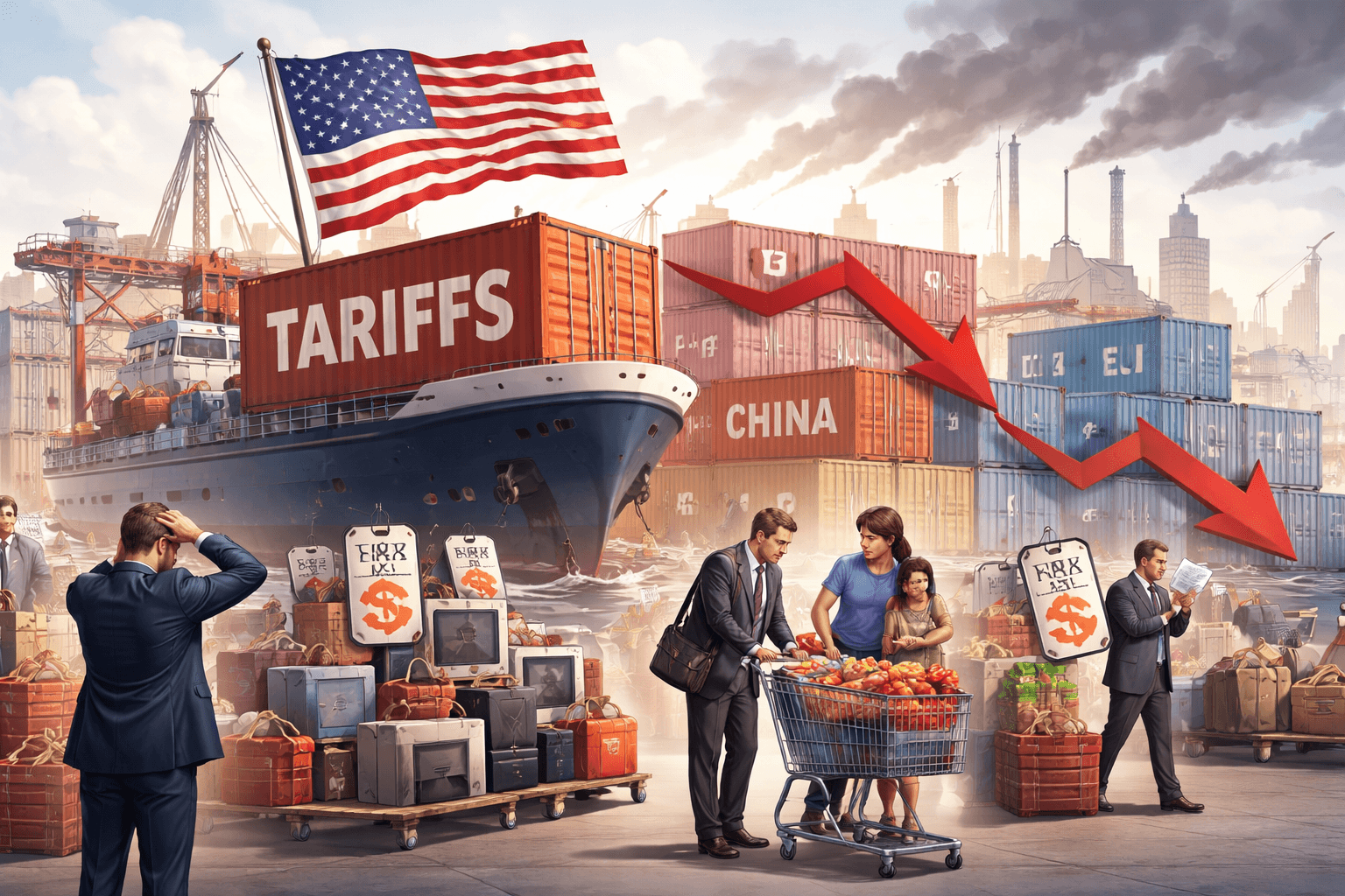 Las empresas y consumidores de EEUU pagan la mayor parte del coste de los aranceles