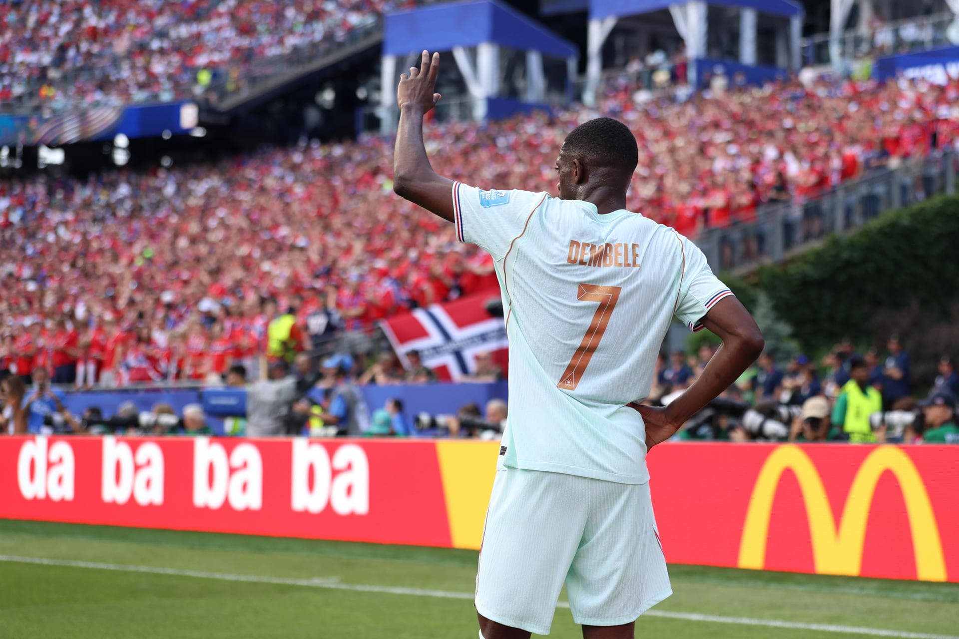 El 'show' de Dembélé ante una Noruega sin Haaland