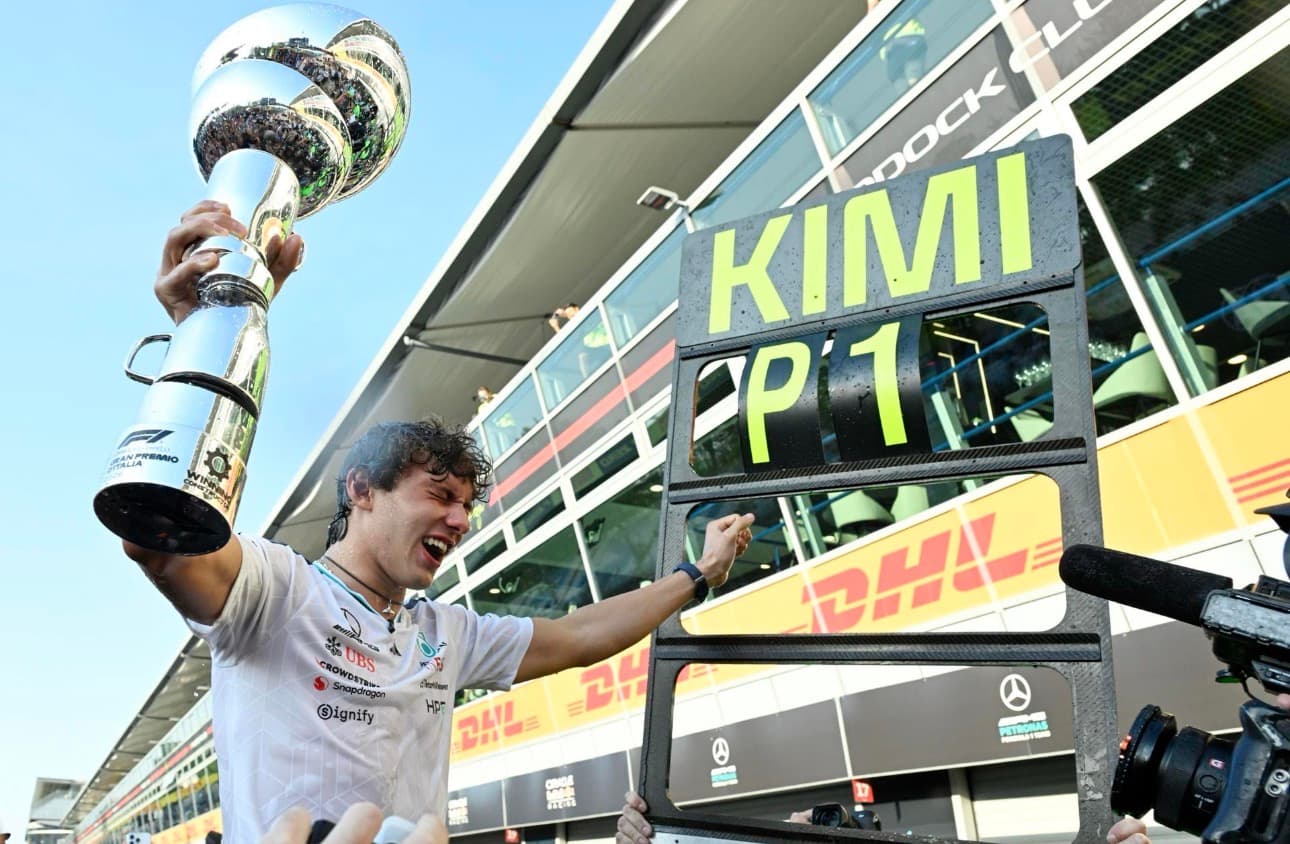 Italia celebra la hazaña de Kimi Antonelli, "el prodigio" nacional