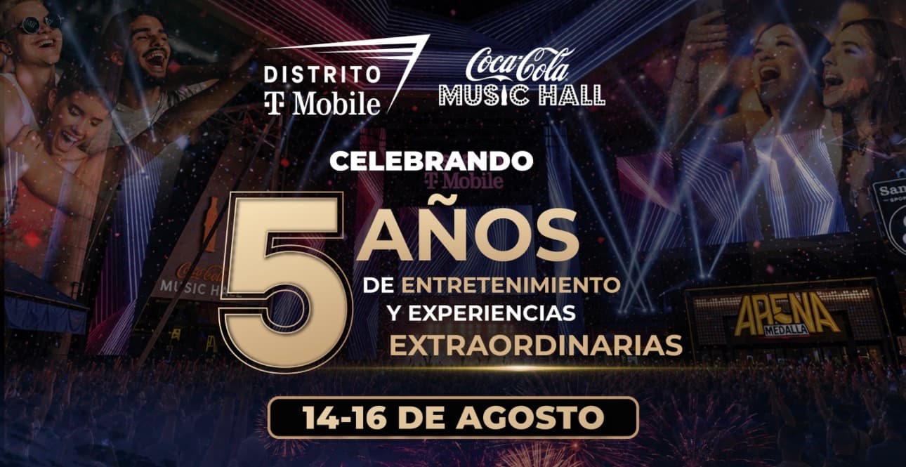 DISTRITO T-Mobile y Coca Cola Music Hall celebran su 5to aniversario