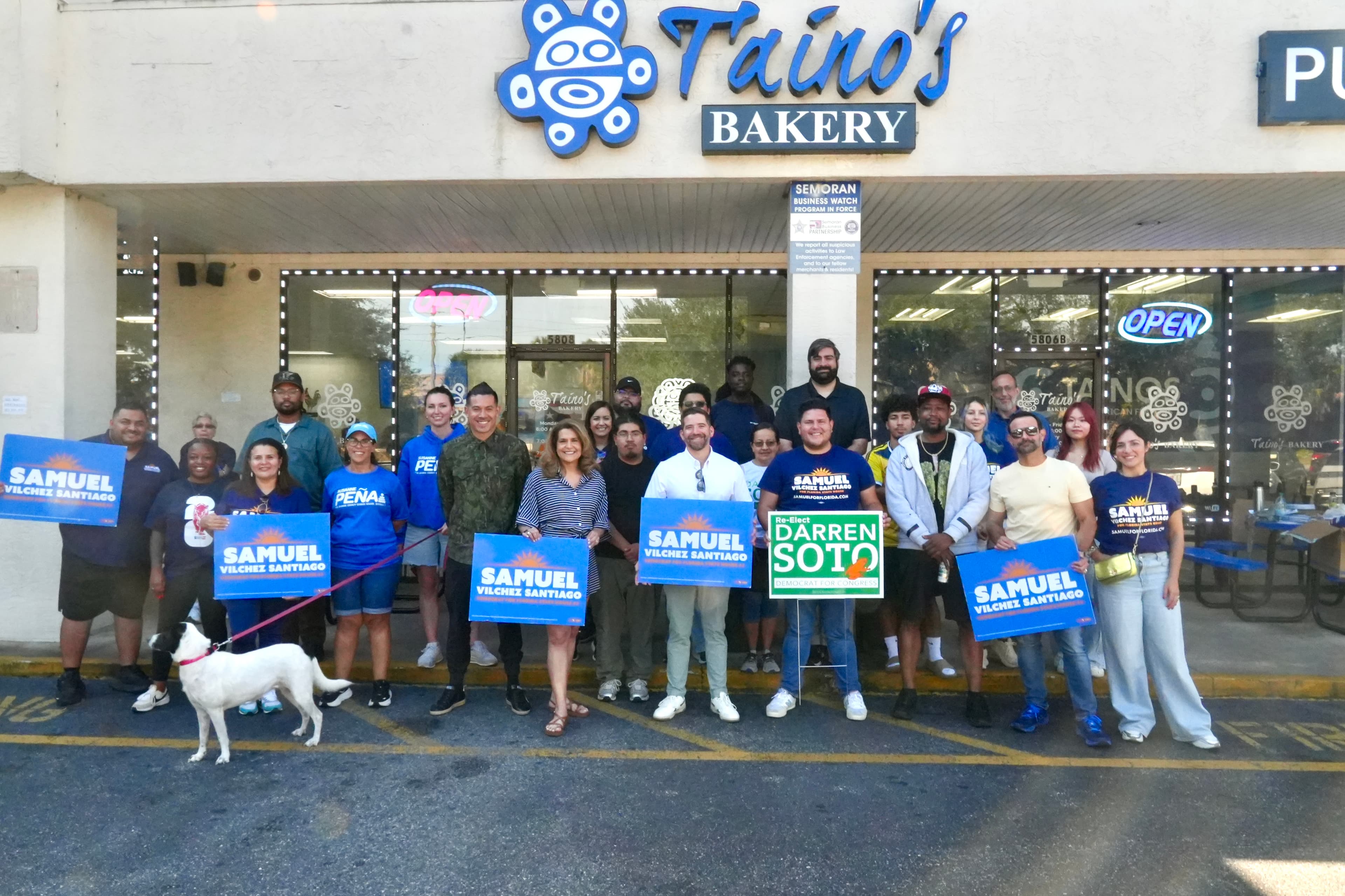 Partido Demócrata de Puerto Rico hace campaña con candidatos demócratas en Florida Central