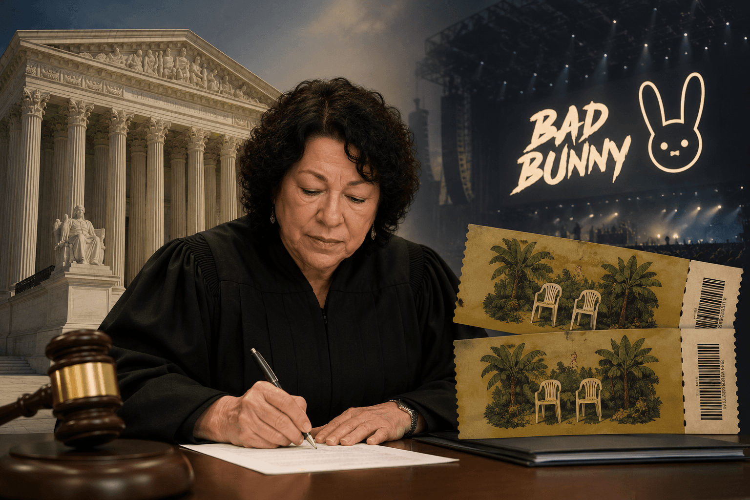 Bad Bunny regaló entradas de sus conciertos a jueza del Supremo de EE.UU.