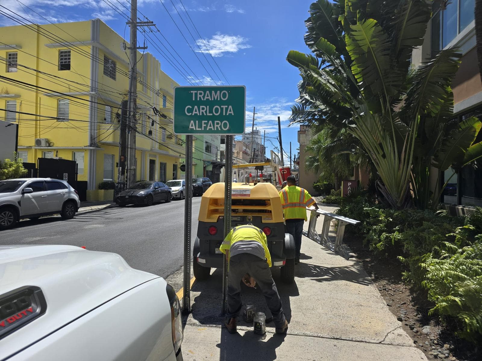 Se oficializa el tramo “Carlota Alfaro” en la Calle Loíza de Santurce
