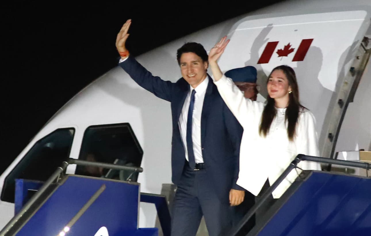 Justin Trudeau y su hija asisten al concierto de Katy Perry