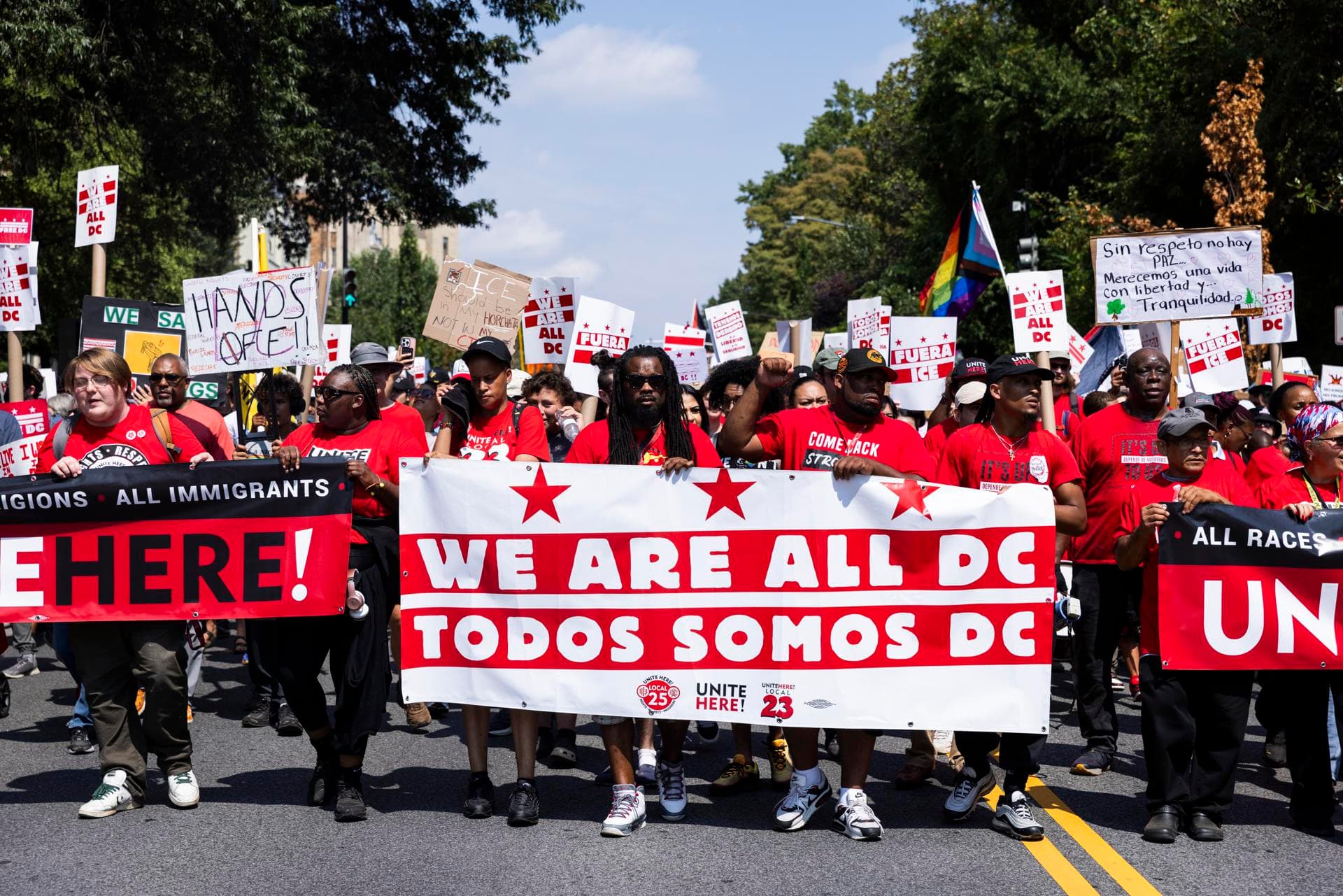 Protestas en la Capital Federal por políticas de Trump