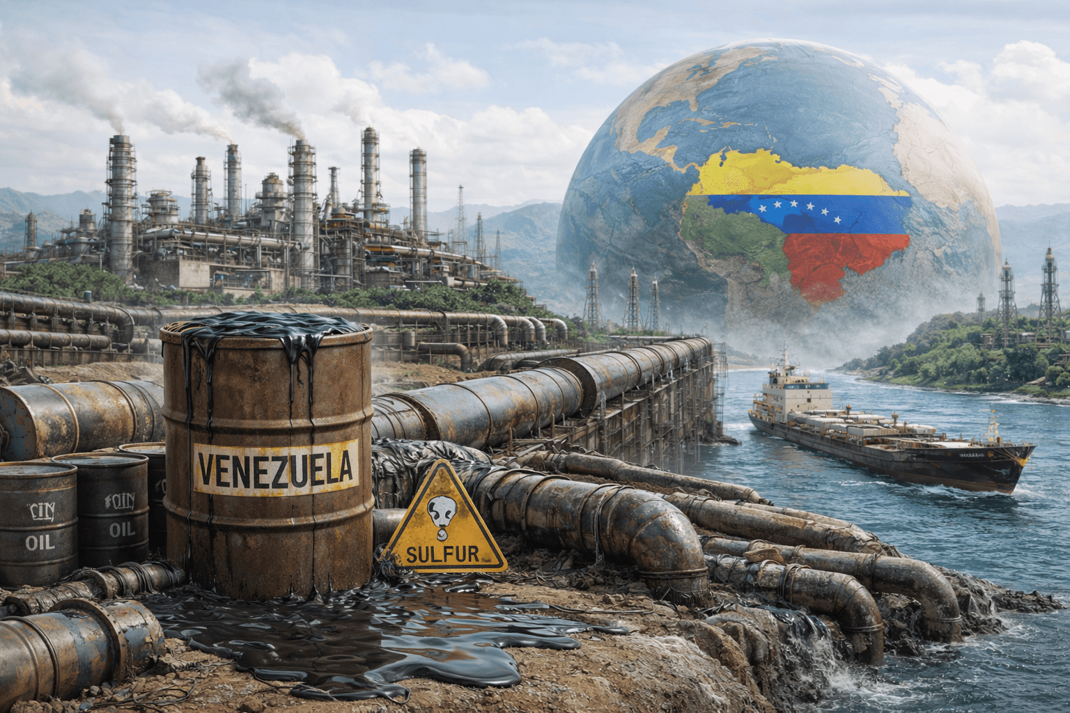 El petróleo de Venezuela: un crudo muy pesado y difícil de refinar y de transportar