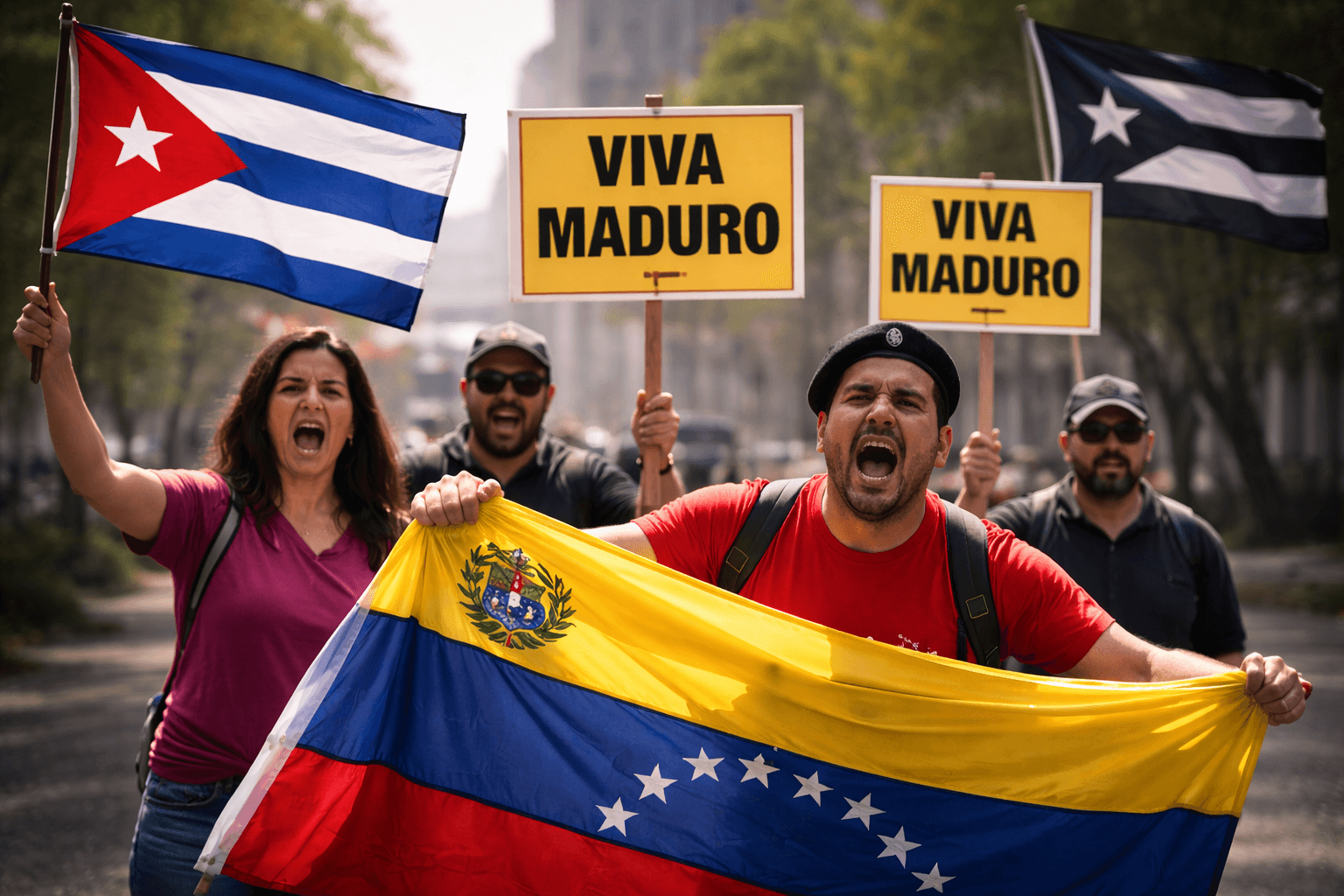 La izquierda en Puerto Rico sale en defensa de la dictadura de Maduro