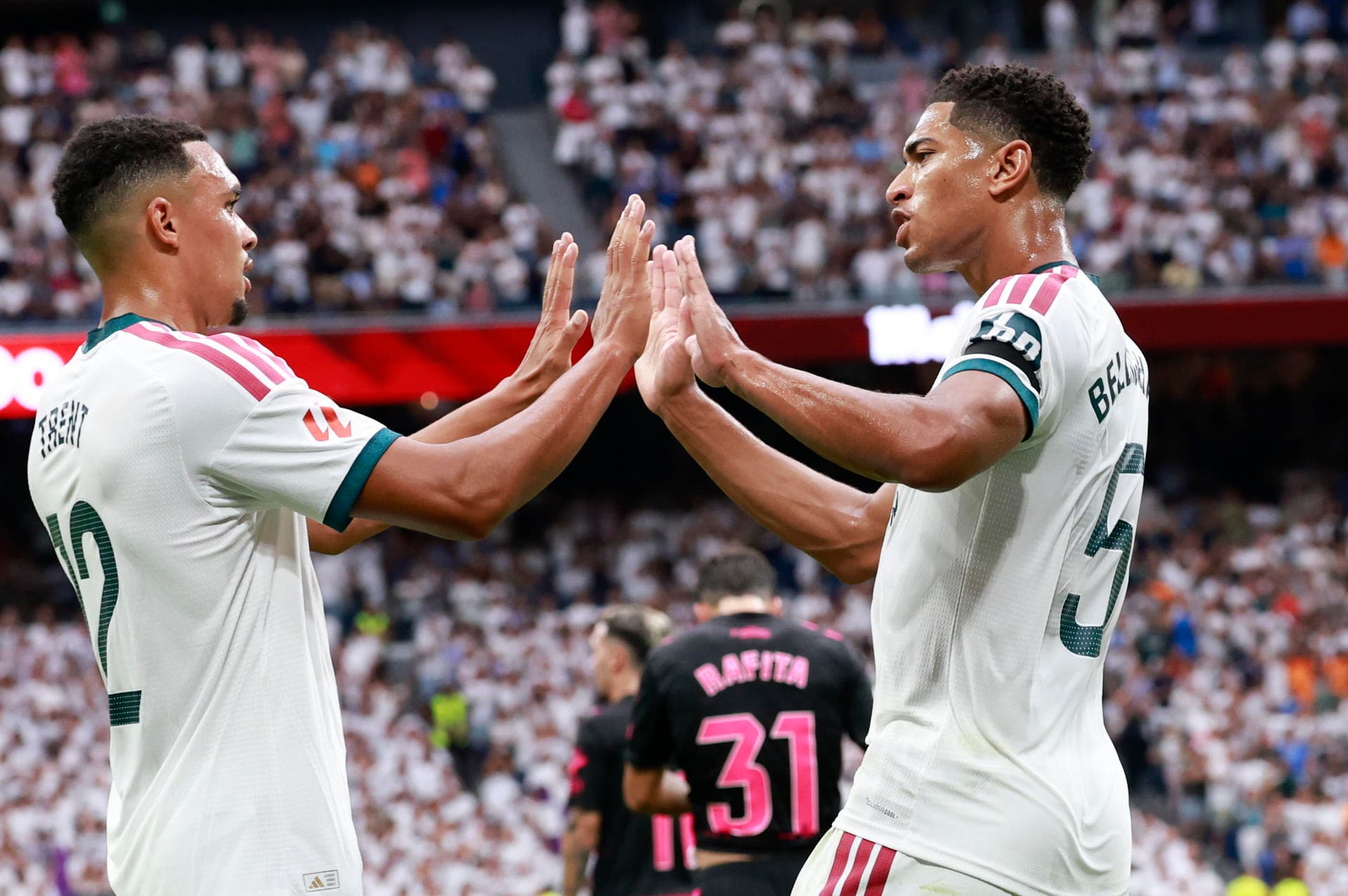 Bellingham y Mbappé, líderes en la goleada ante el Málaga