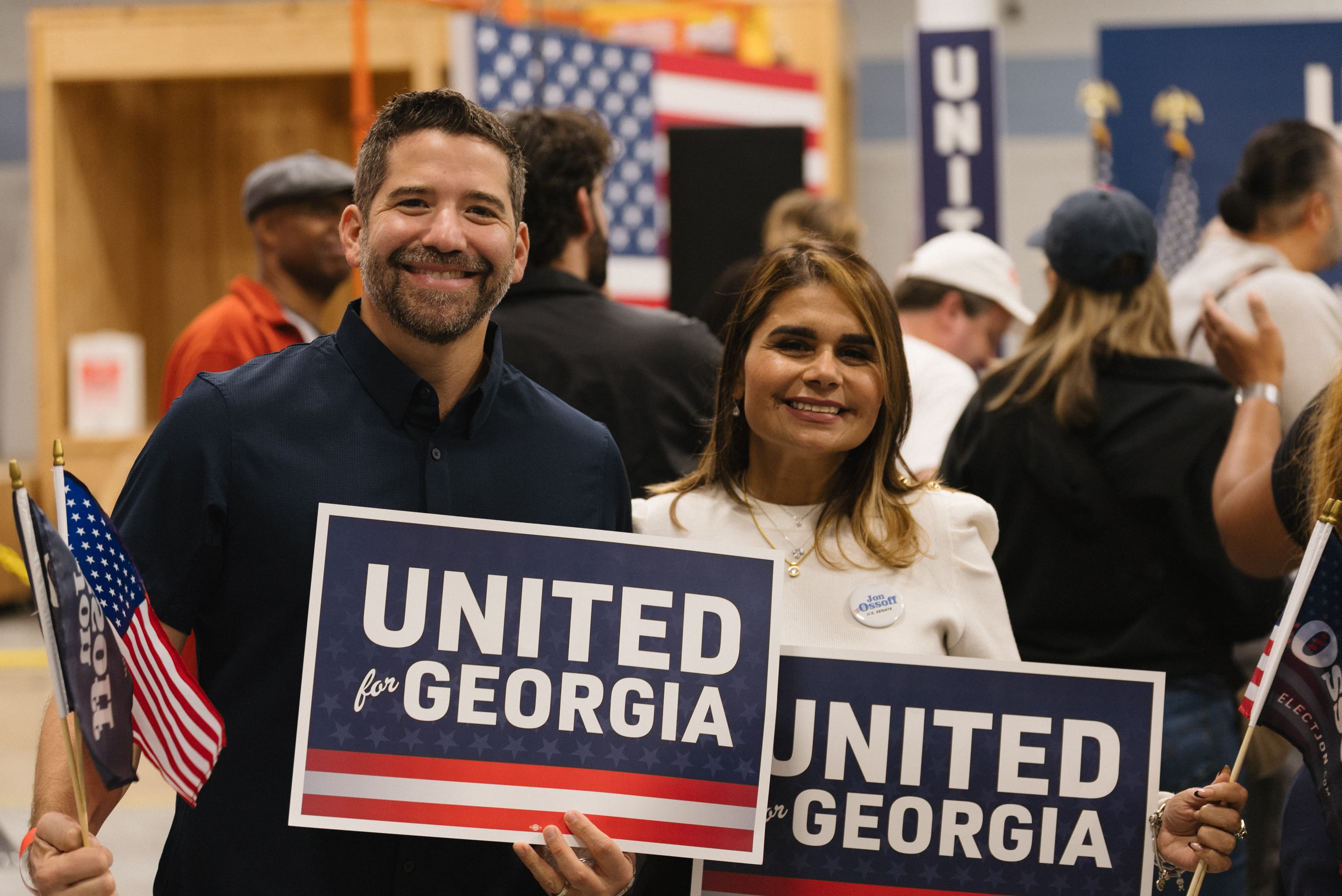 Partido Demócrata de Puerto Rico moviliza electores latinos en Georgia