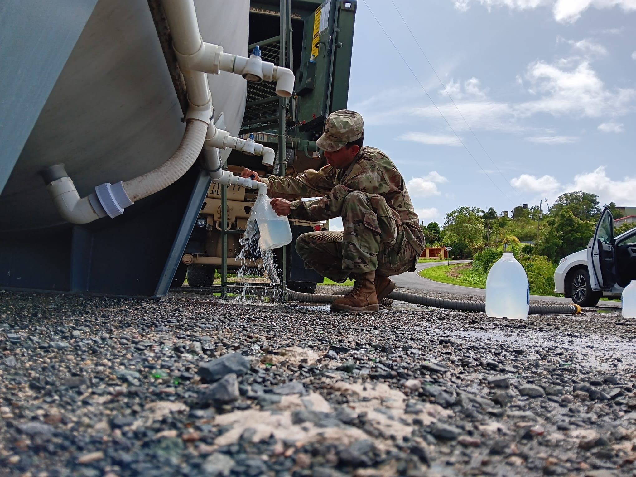 Guardia Nacional refuerza distribución de agua en municipios
