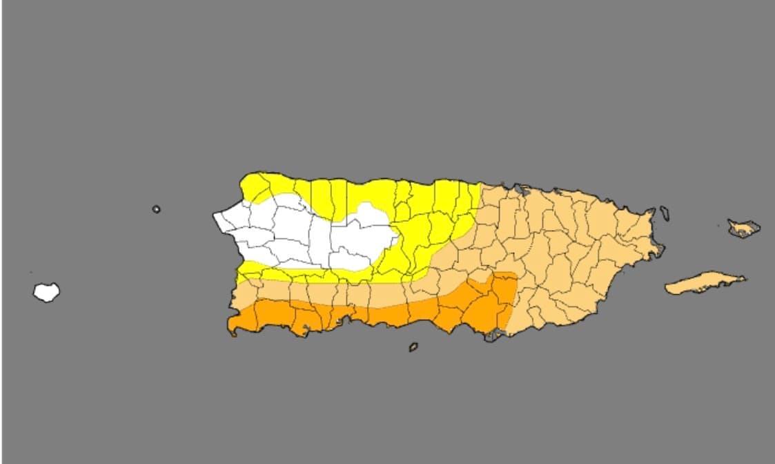 Sequía severa se expande y ya afecta al 14.3% de Puerto Rico