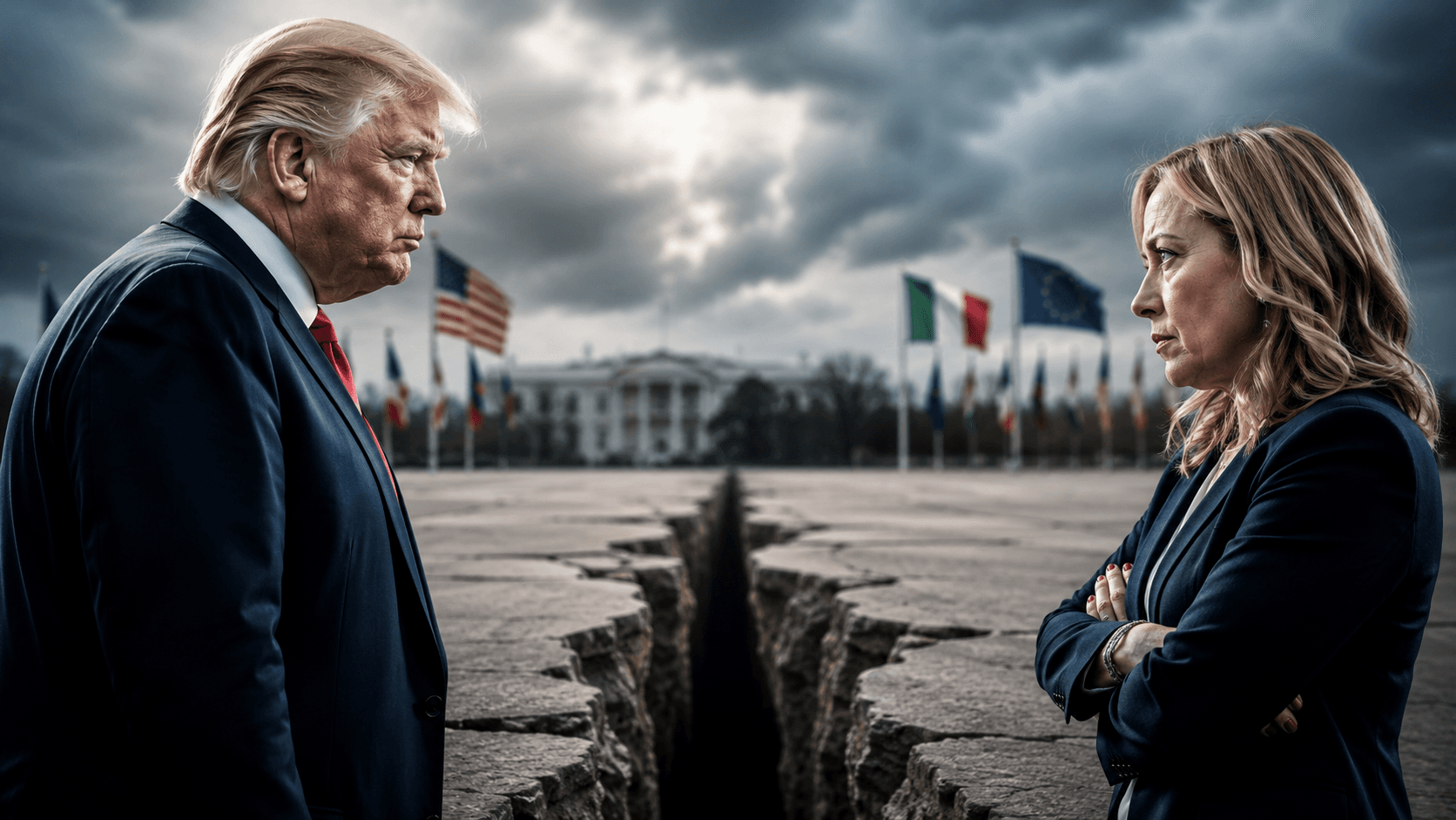 Meloni y Trump, historia de un desencuentro