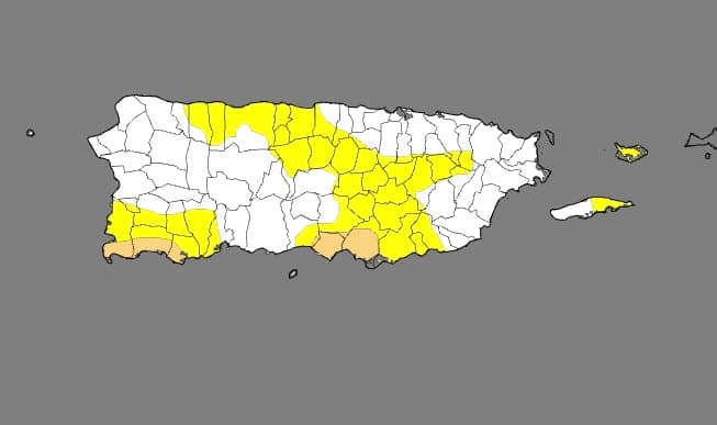 Sequía moderada alcanza 4.6 por ciento de Puerto Rico