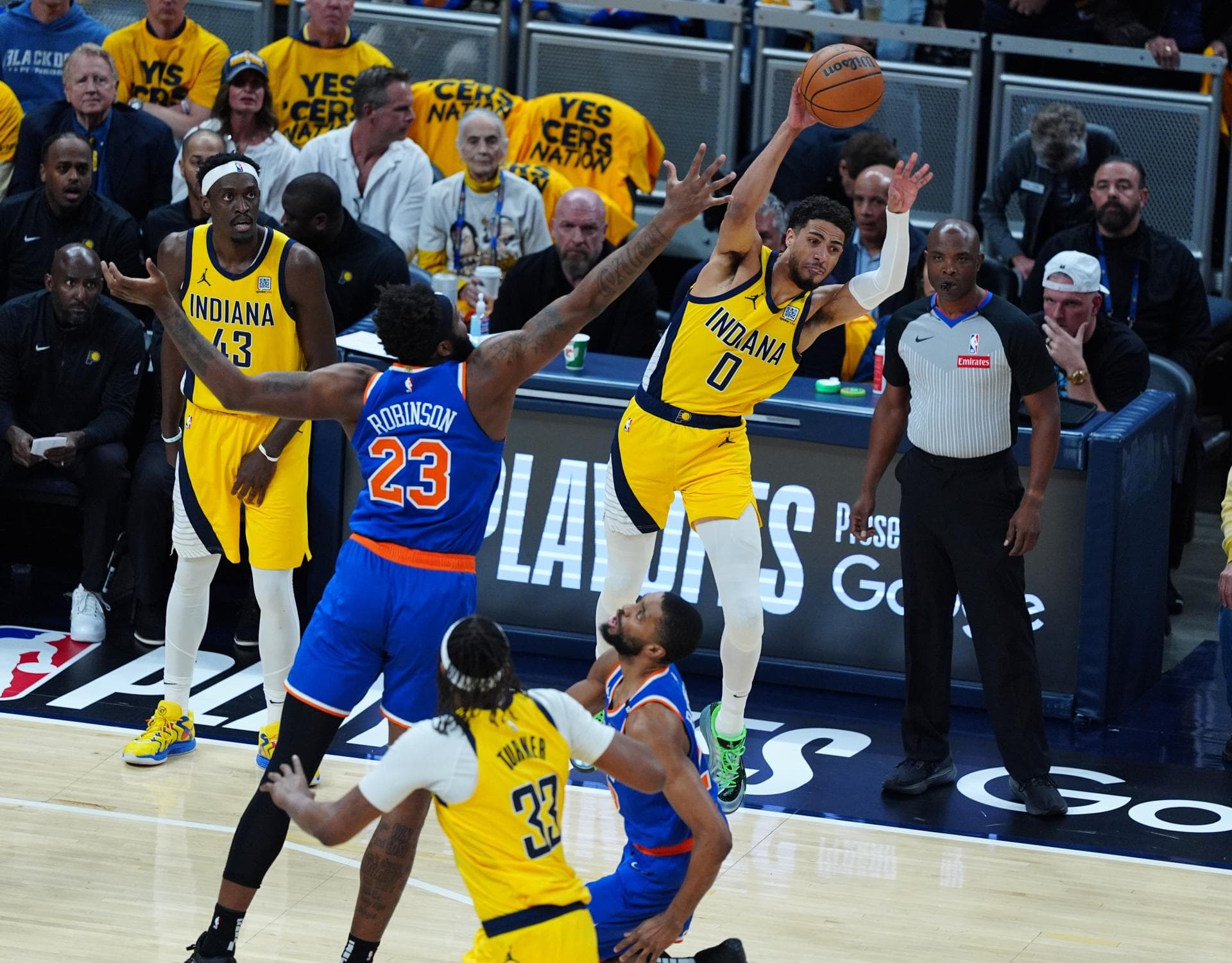 Haliburton deja a los Pacers a un paso de las finales