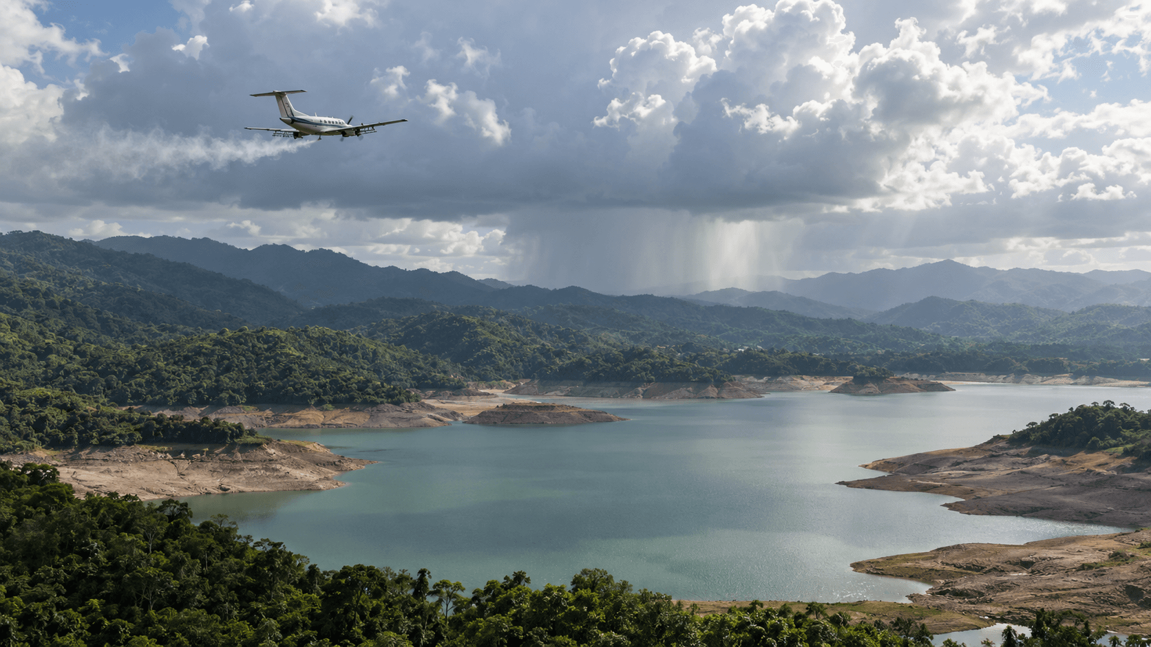 Gobierno inicia programa de siembra de nubes para enfrentar la sequía en Puerto Rico