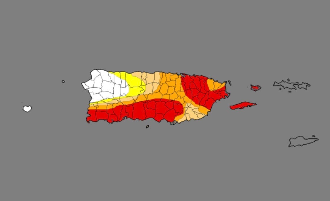 Sequía extrema se extiende por el sur y este de Puerto Rico