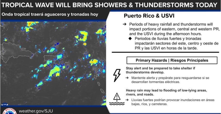 Onda Tropical sigue afectando a Puerto Rico 