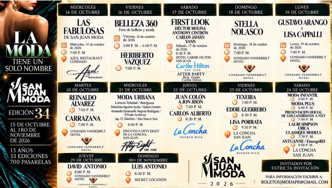 San Juan Moda arranca con "Las Fabulosas de San Juan Moda 2026"