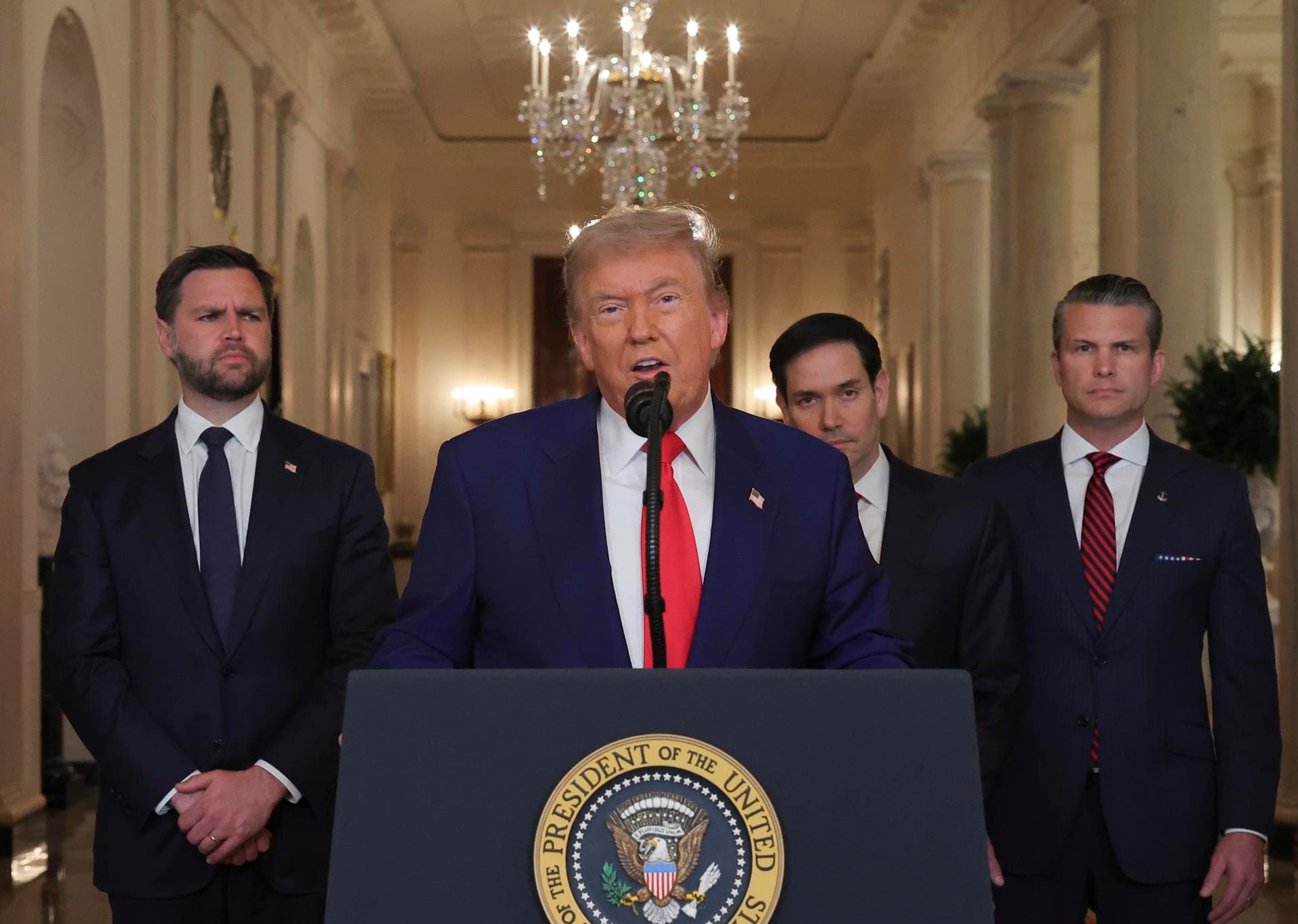 Trump: "Irán debe ahora hacer la paz"