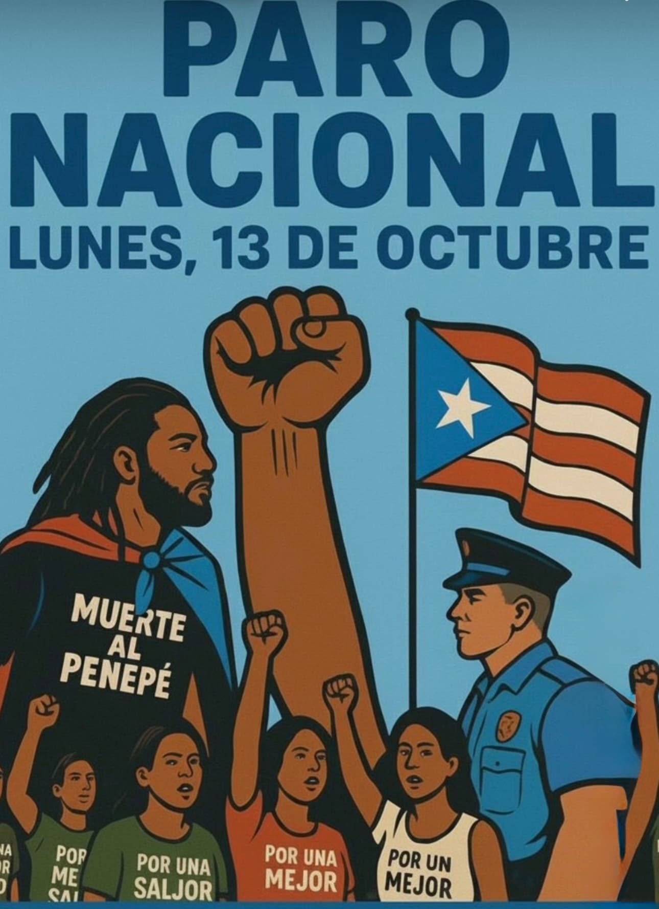 Convocatoria a la que “El Molusco” se unió en el día de ayer.