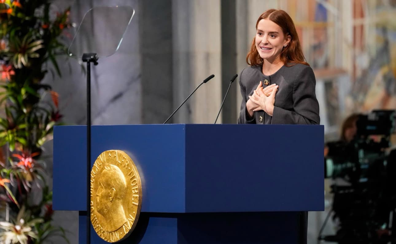 [VIDEO] Hija de María Corina Machado confirma que "en unas horas" la Premio Nobel llegará a Oslo