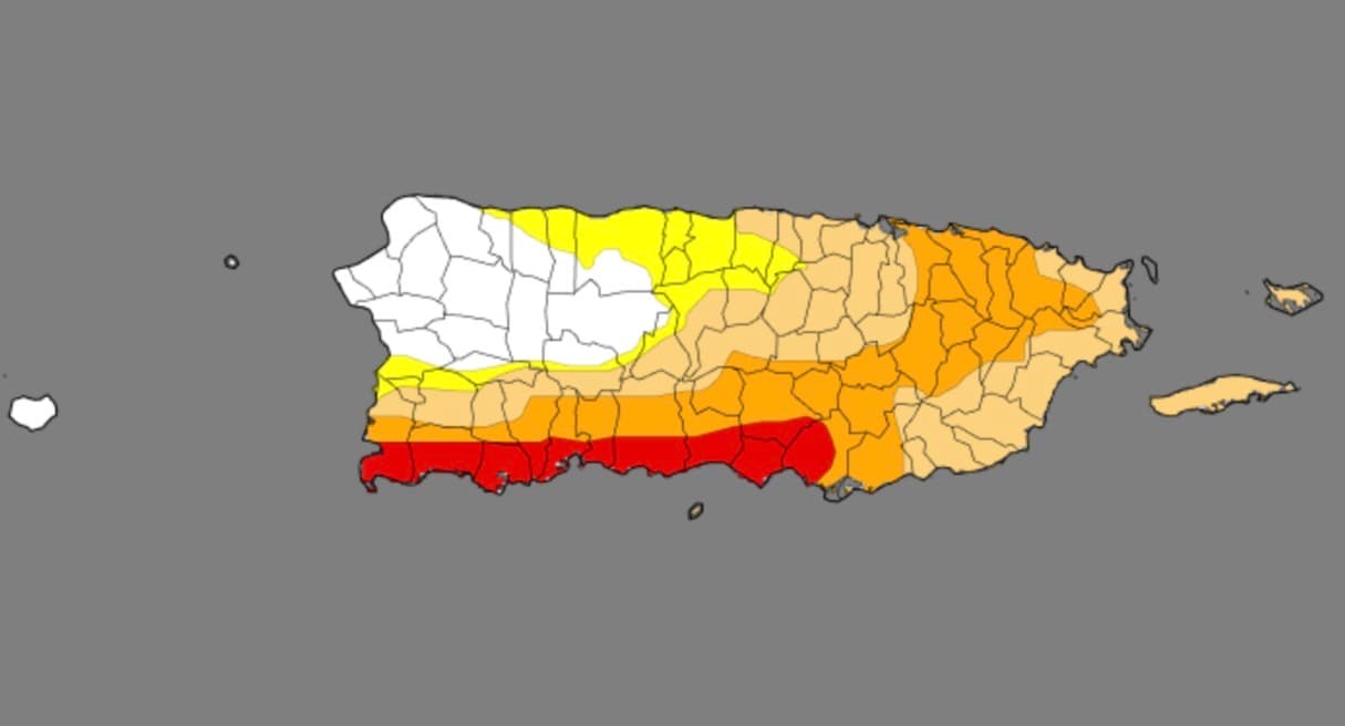 Sequía extrema alcanza el litoral sur de Puerto Rico