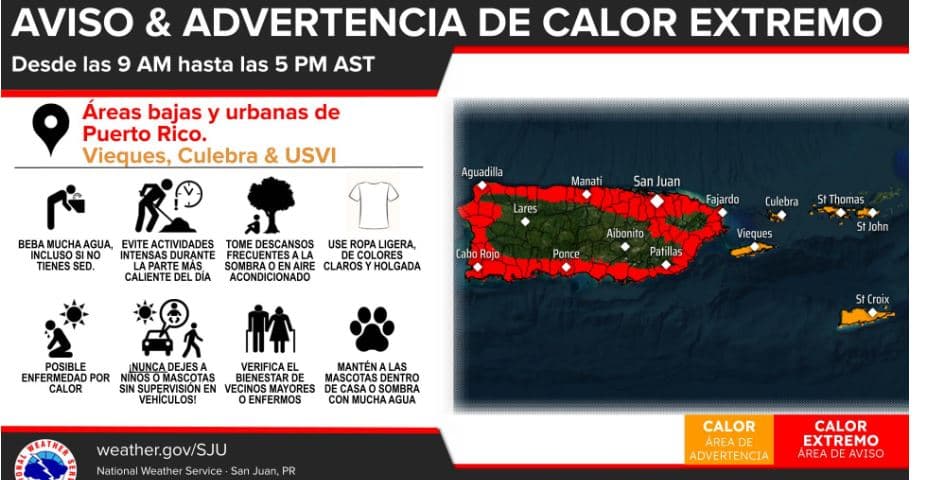 Calor extremo y cielos brumosos por polvo del Sahara