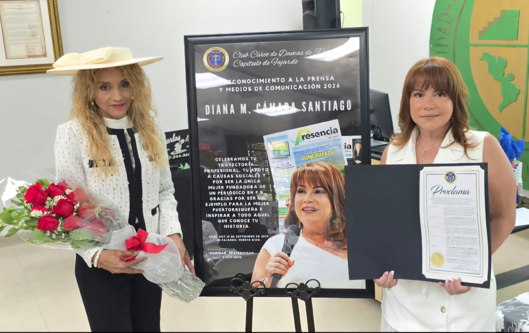 Club Cívico de Damas reconoce trayectoria de Diana Cámara en el periodismo regional