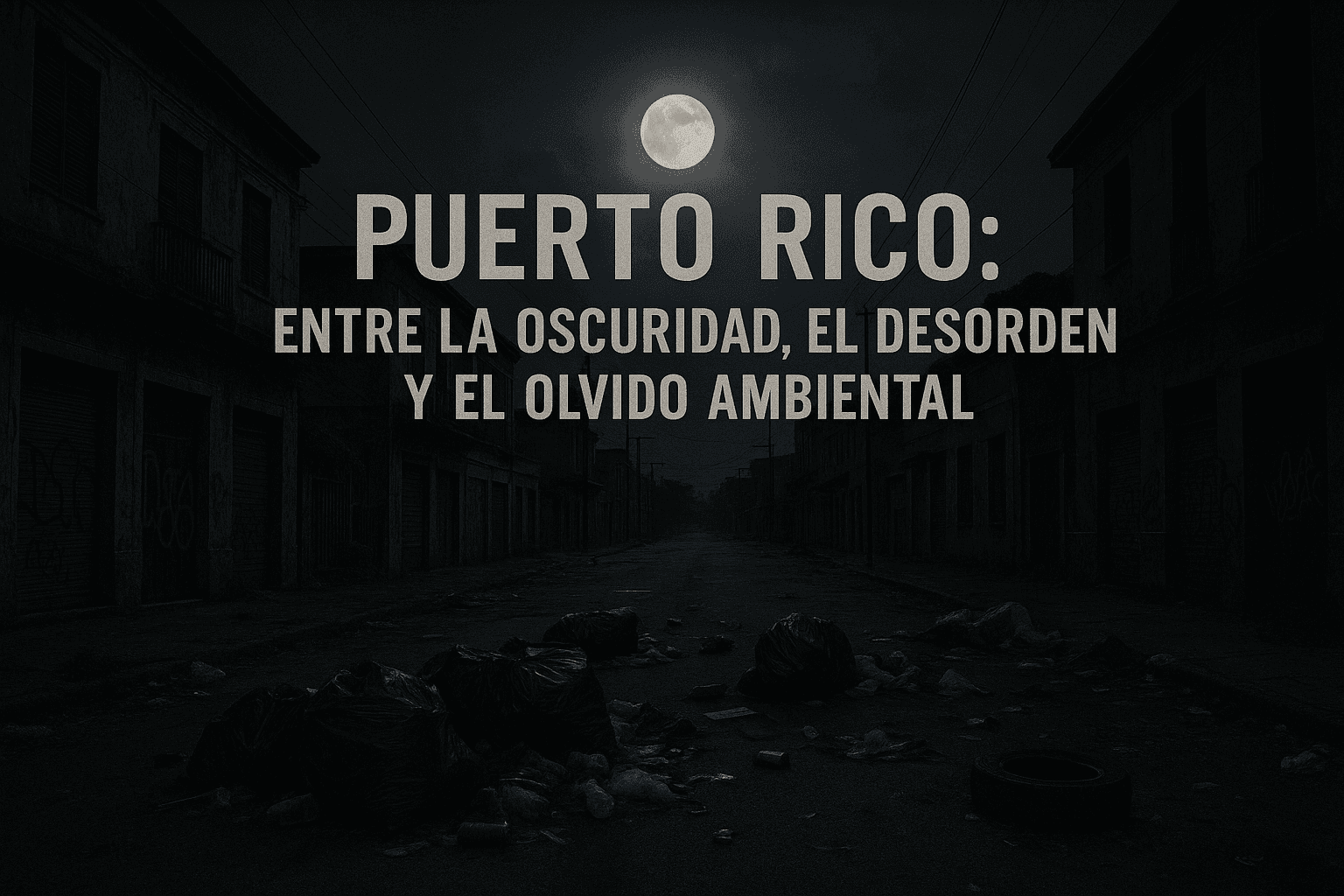 Puerto Rico: Entre la oscuridad, el desorden y el olvido ambiental