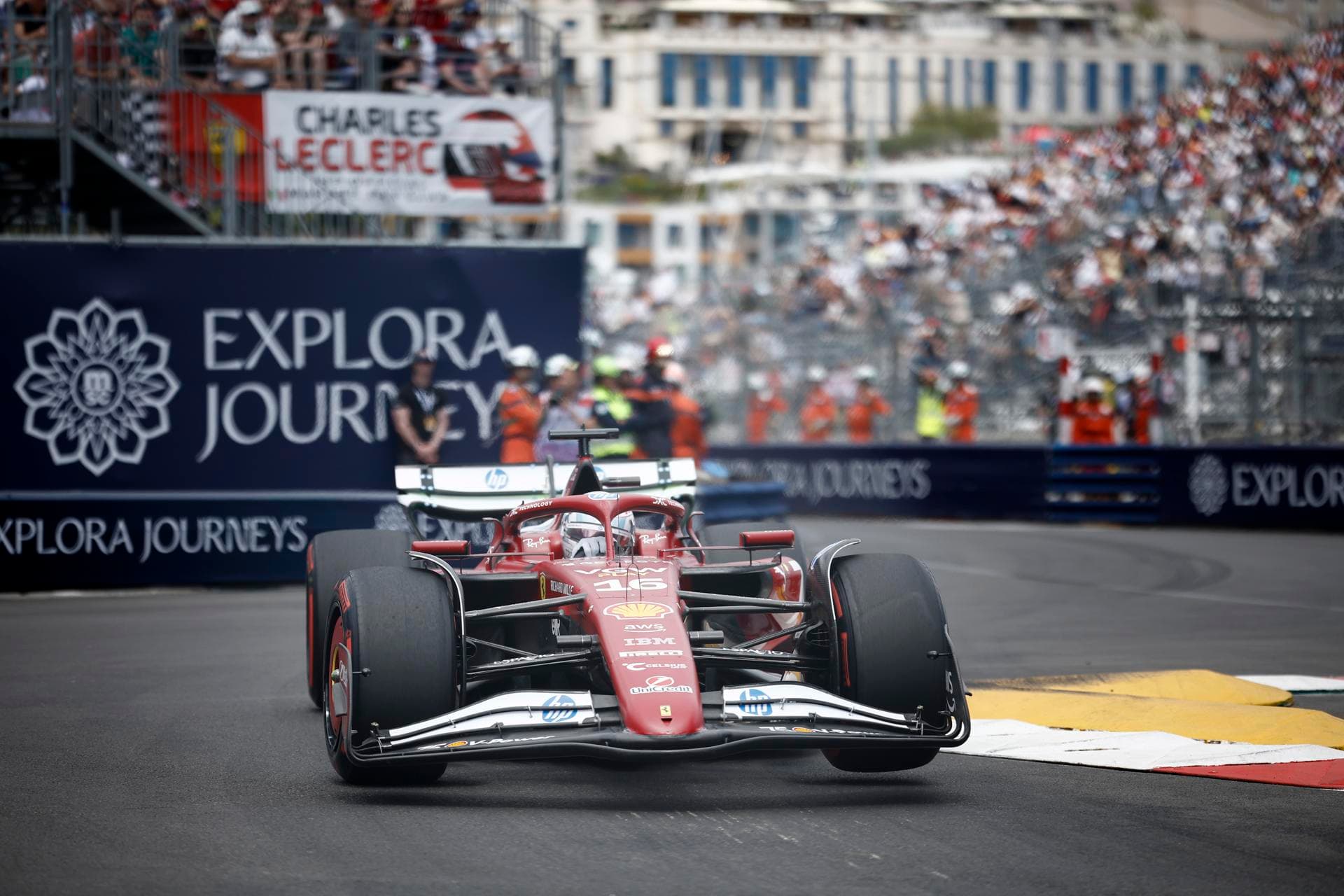 Leclerc lidera el segundo libre del GP de Mónaco de F1