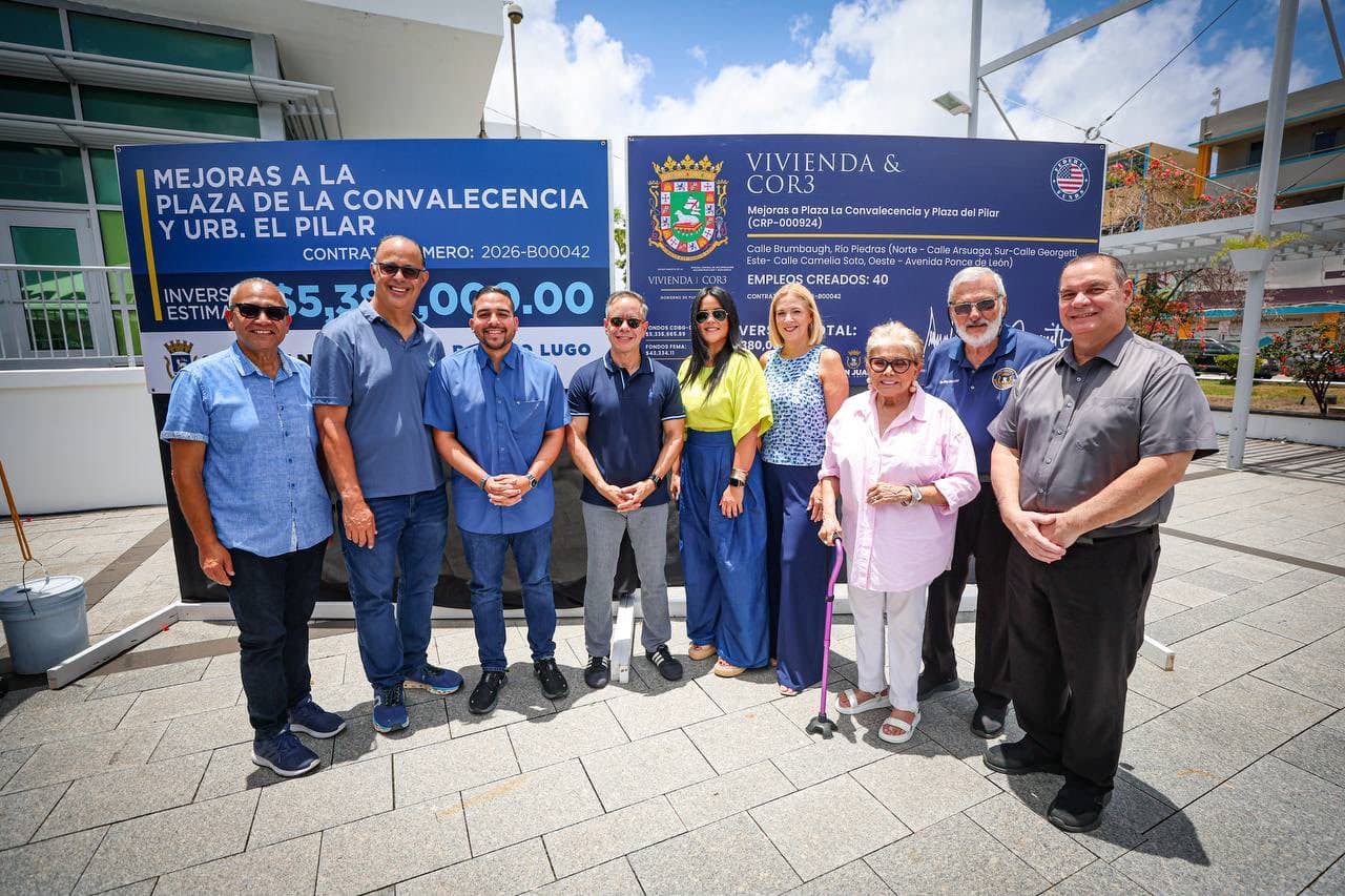 Miguel Romero anuncia rehabilitación de las plazas La Convalecencia y El Pilar en Río Piedras