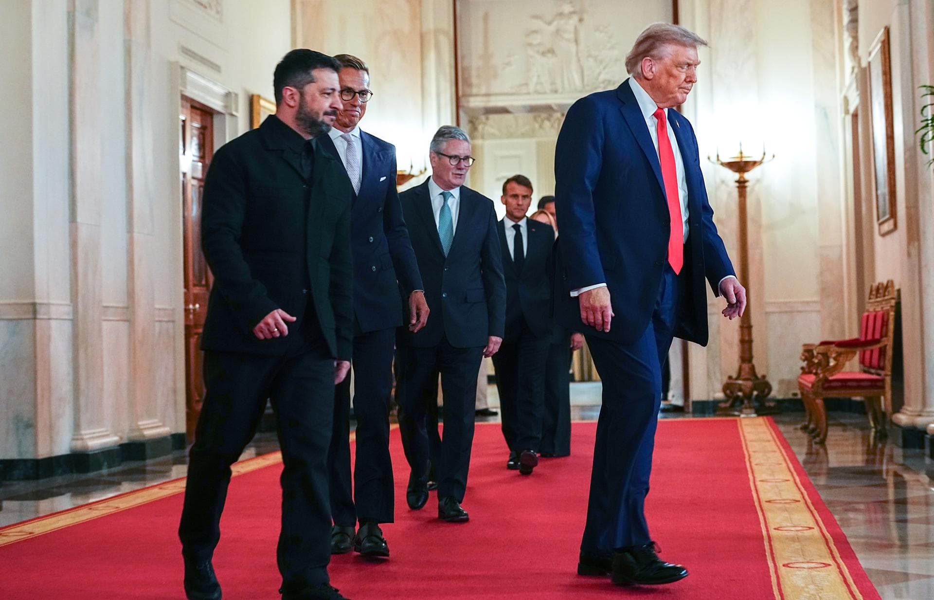 Finaliza reunión de Trump, socios europeos y Zelenski sobre Ucrania