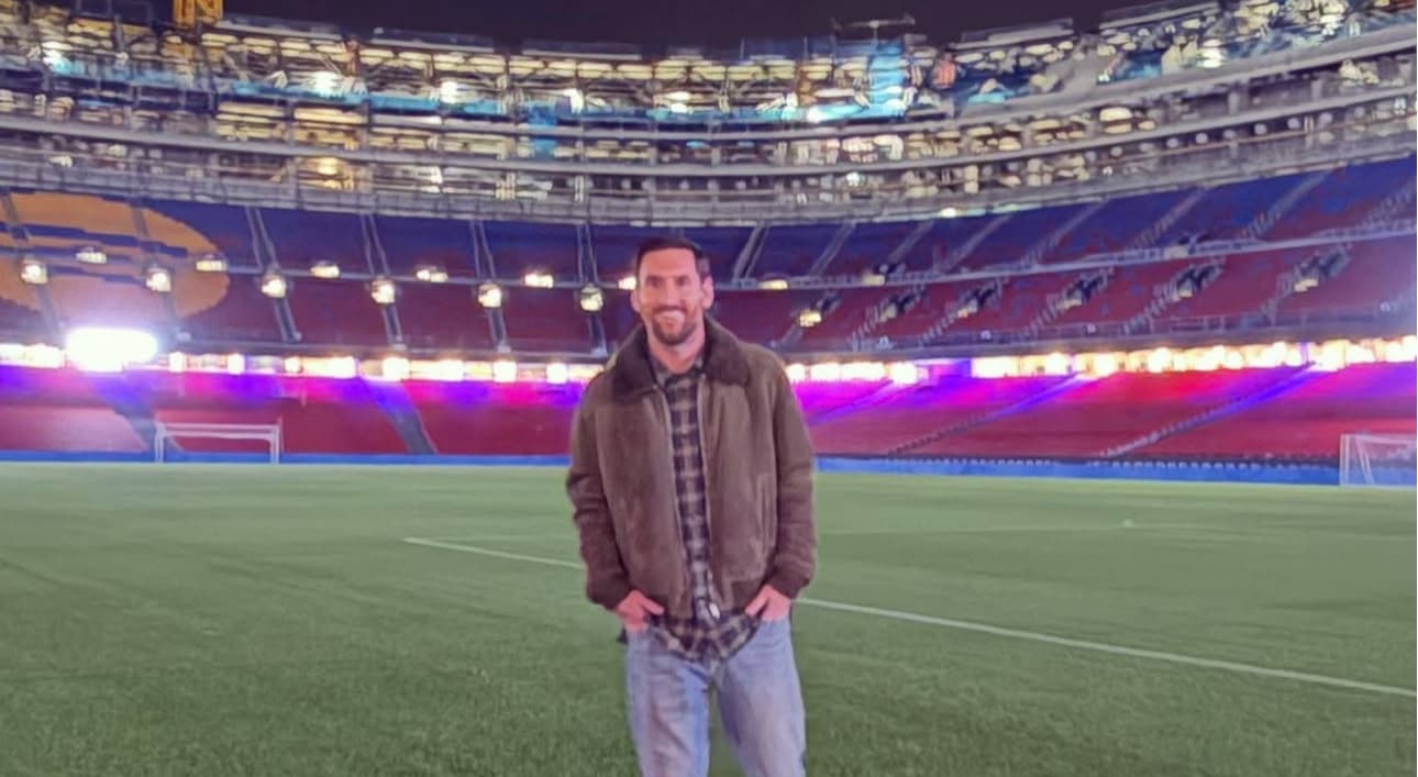 Leo Messi visita el Spotify Camp Nou: "Ojalá algún día pueda volver"