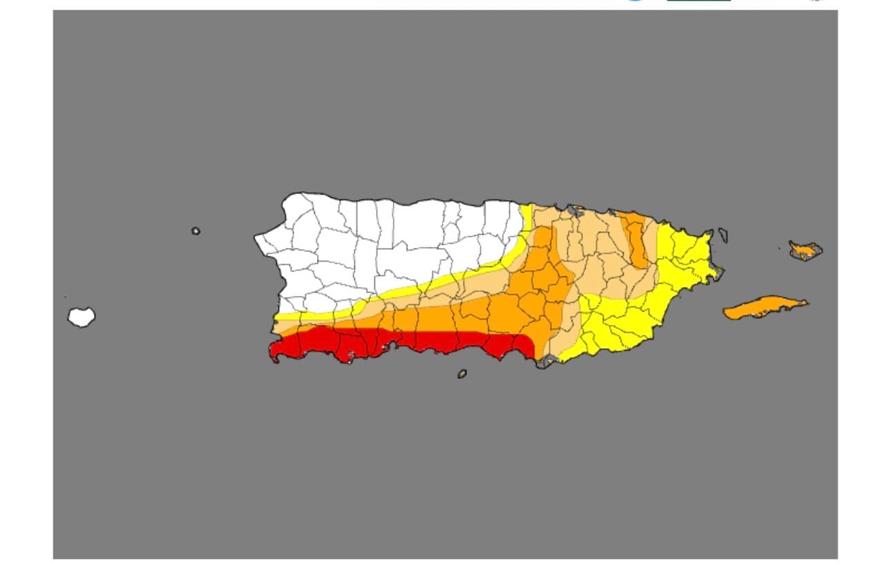 Sequía continúa disminuyendo en Puerto Rico