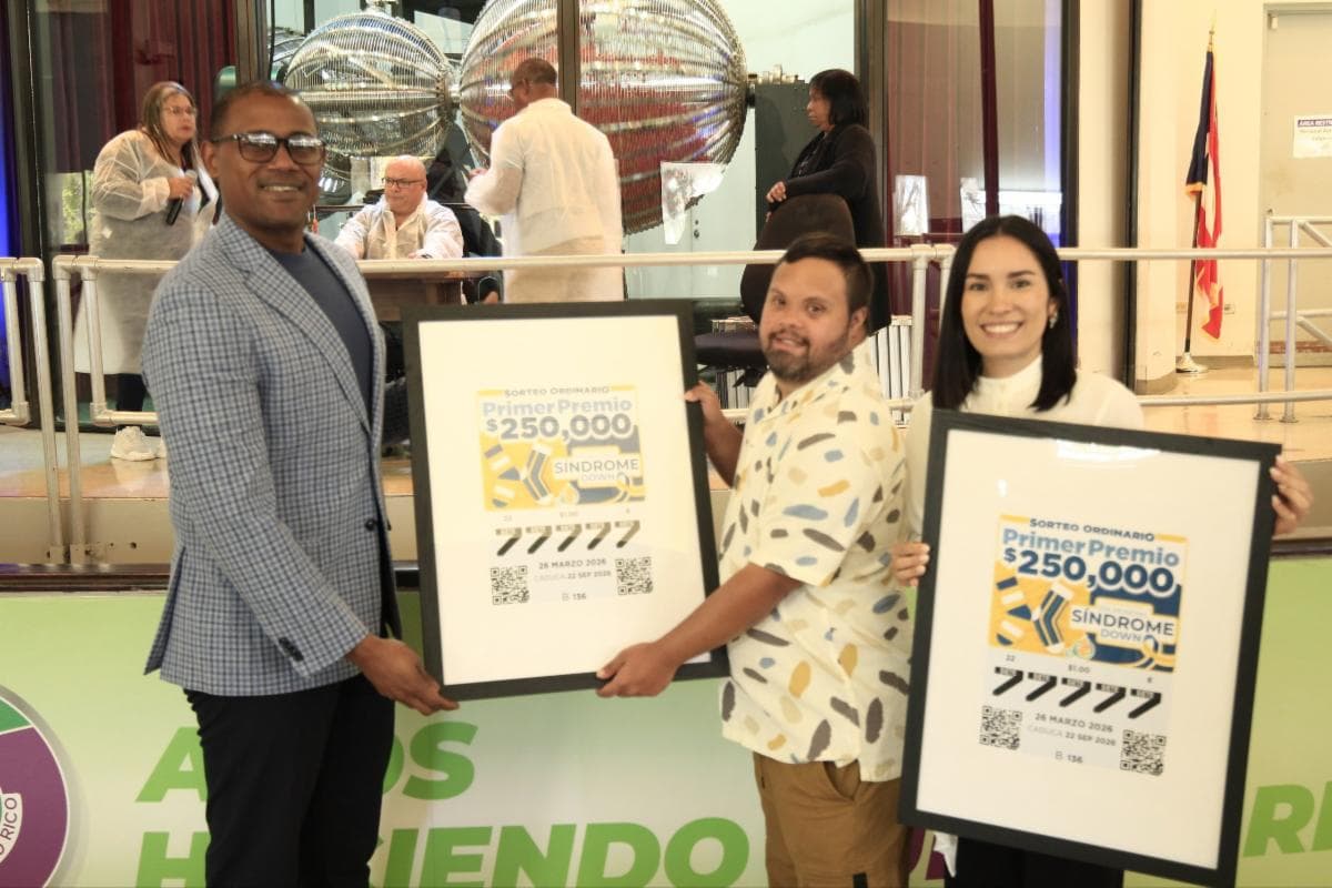 Lotería Tradicional reconoce con billete conmemorativo la labor de Fundación Puertorriqueña de Síndrome Down 