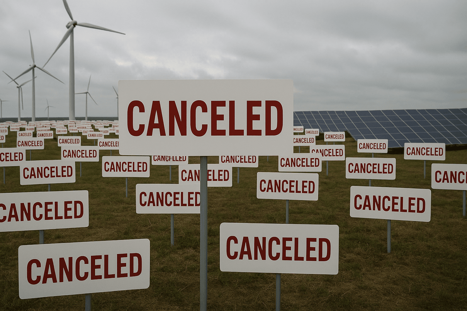 Gobierno Trump cancela cientos de proyectos de energía renovable en estados demócratas