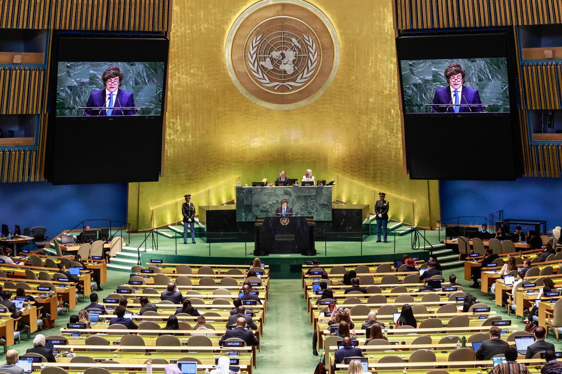 Milei arremete contra la ONU ante la Asamblea General