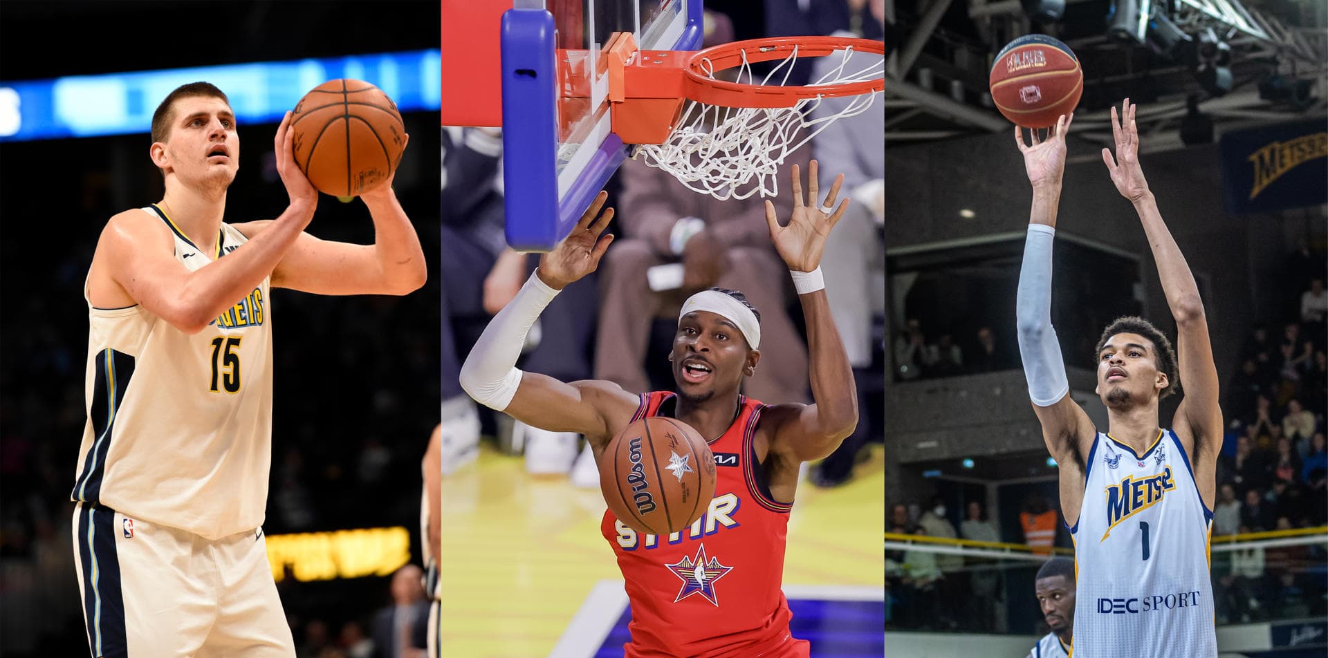 Gilgeous-Alexander, Jokic y Wembanyama, finalistas al MVP de la NBA