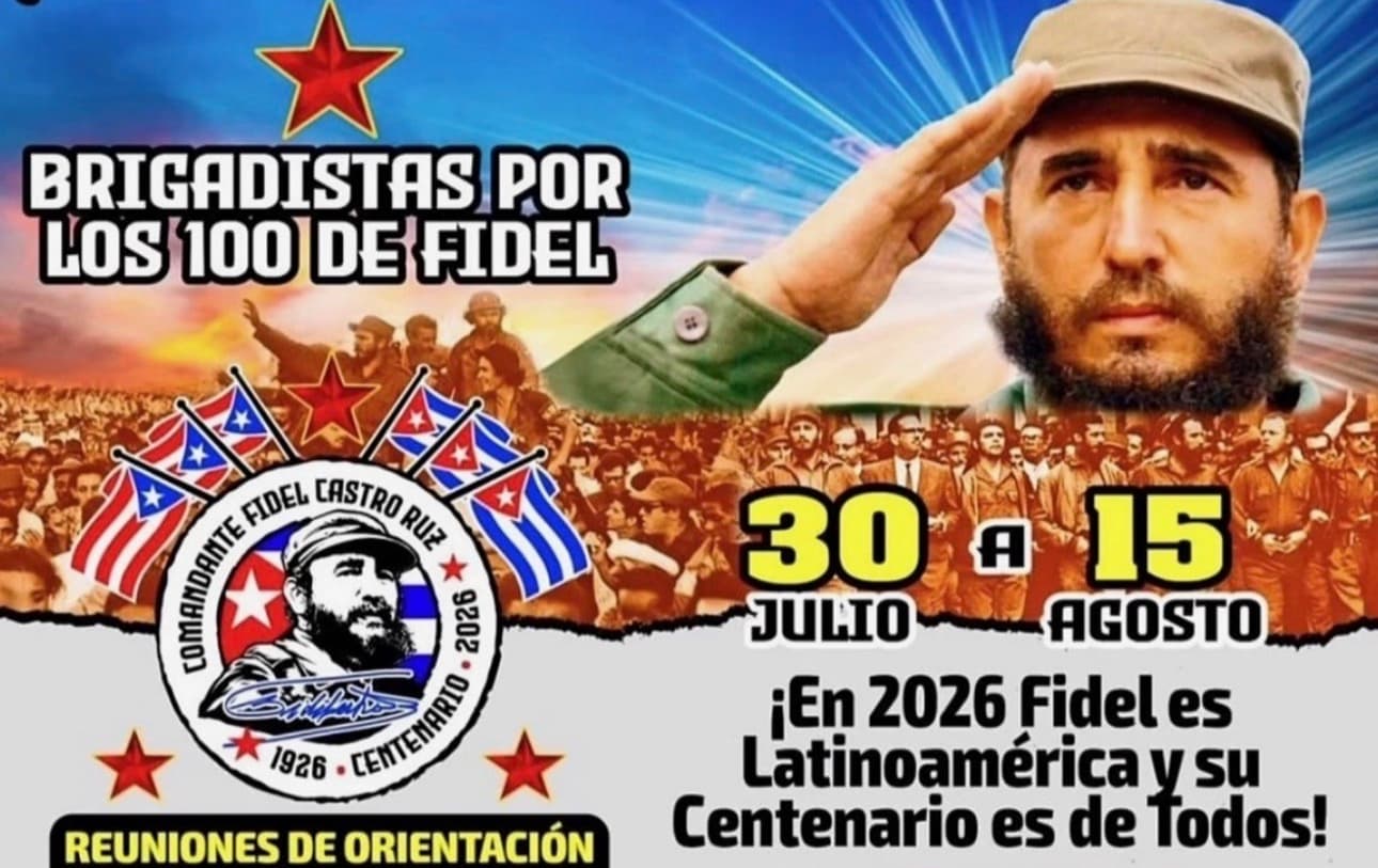 Con respaldo del PIP, brigada boricua comunista viaja a Cuba para rendir tributo a Fidel Castro