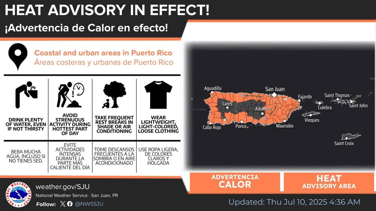 Advertencia de calor para hoy