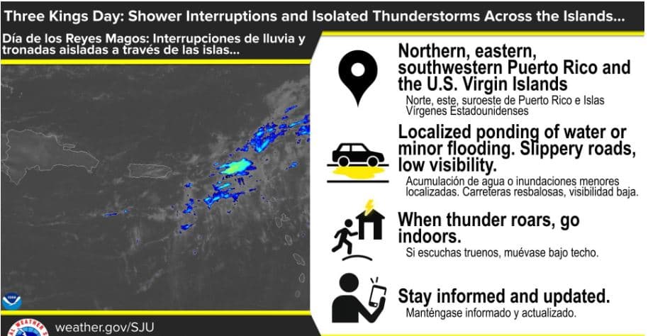 Frente frío en este Día de Reyes