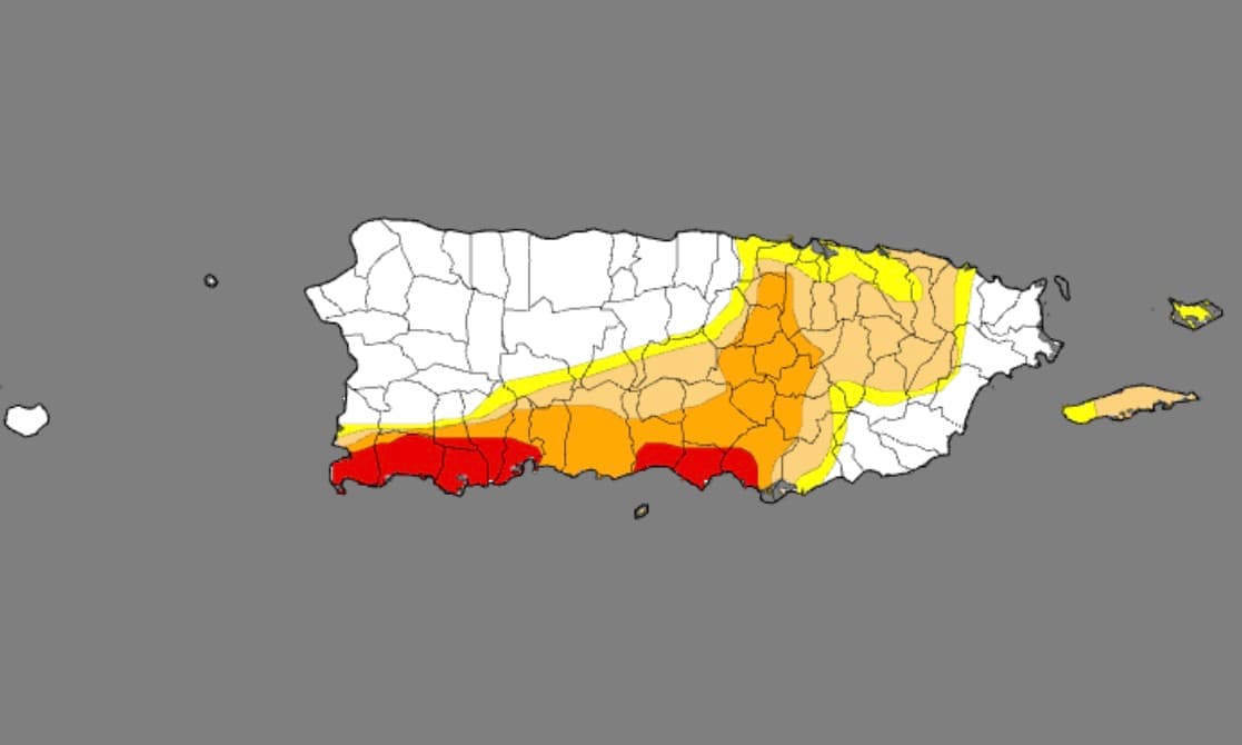 Sequía se reduce a 43.5 por ciento en Puerto Rico