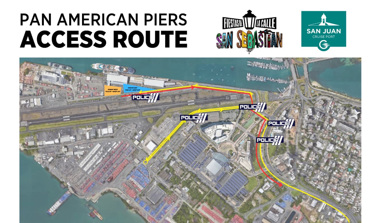 Orientan a pasajeros con salidas en cruceros puerto base durante las Fiestas de la Calle San Sebastián